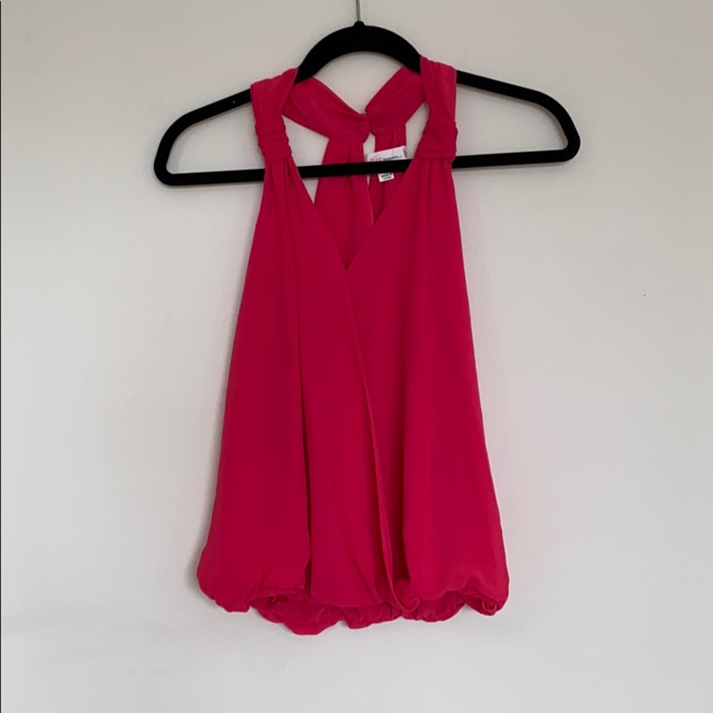 Bright pink tank